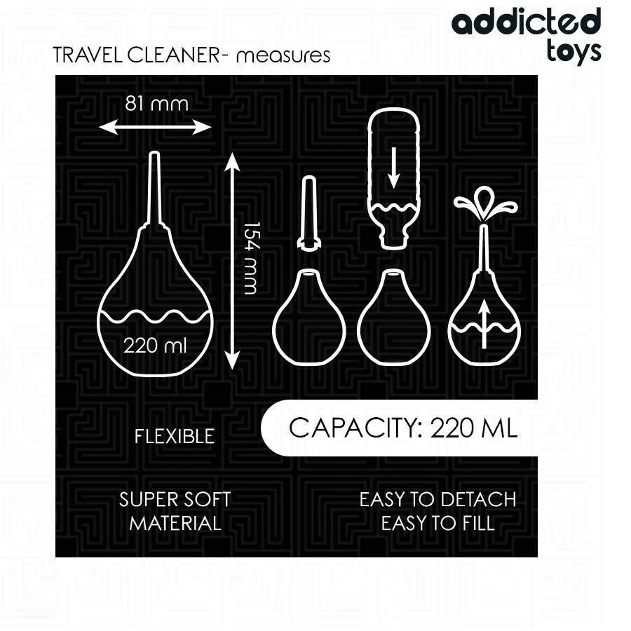 ADDICTED TOYS - NETTOYANT ANAL DE VOYAGE TAILLE L 220 ML